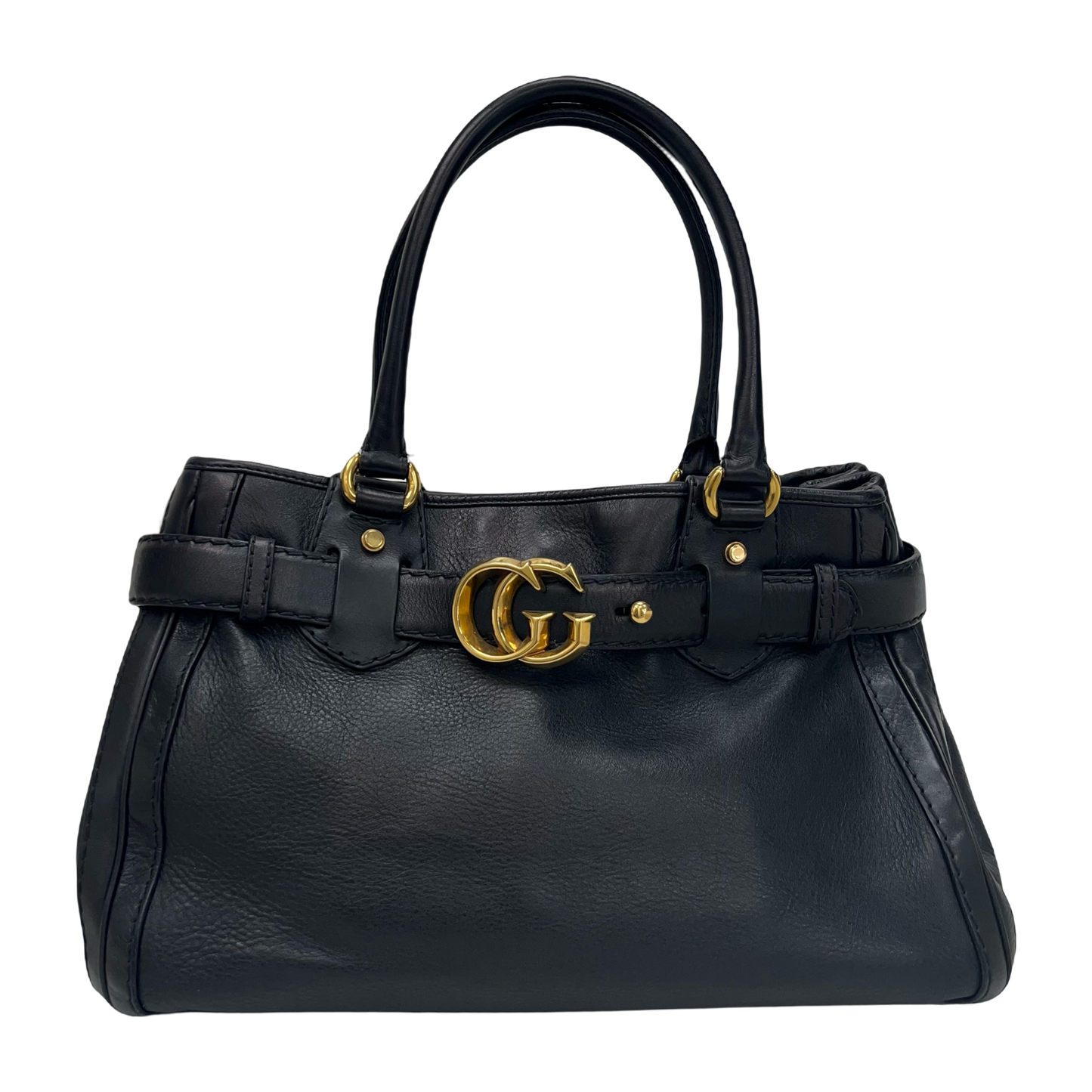 Gucci Smooth Leather GG Satchel