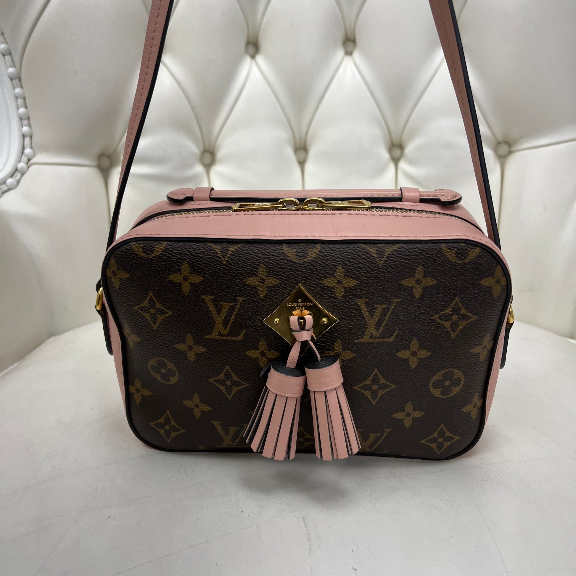 Louis Vuitton Saintonge Monogram Rose Poudre