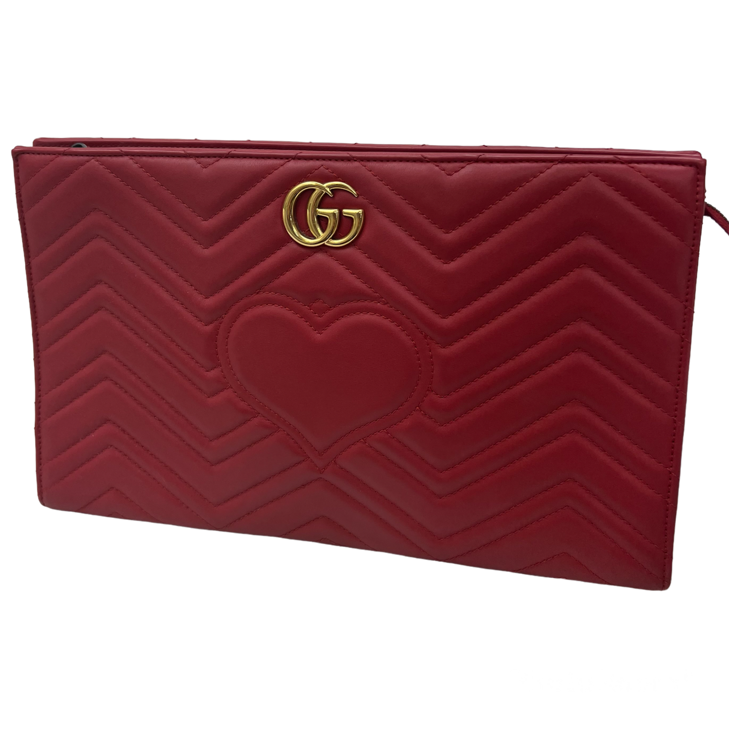 Gucci Red Marmont Clutch