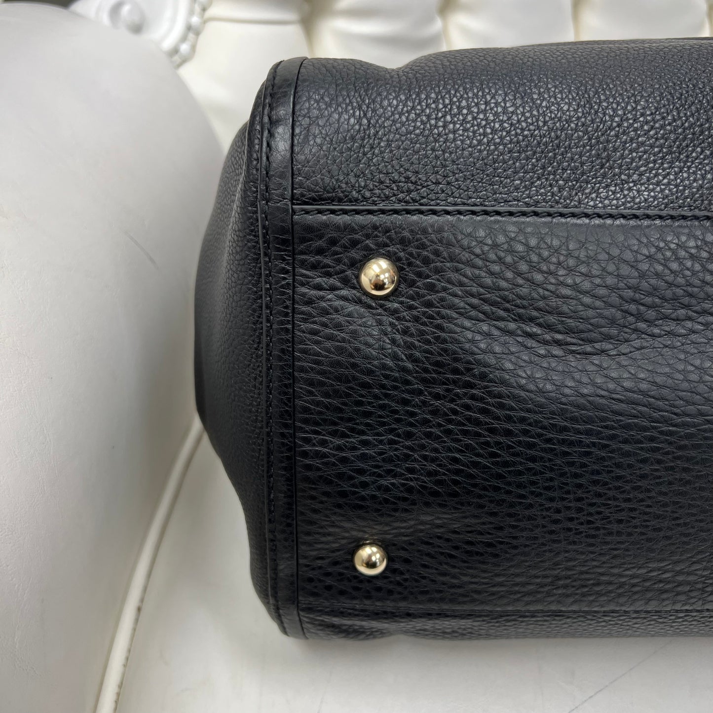 Gucci Black Leather Soho Large Tote