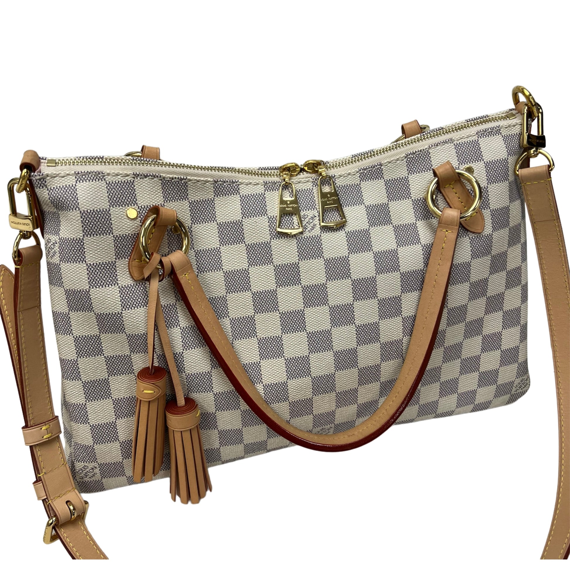 Louis Vuitton Lymington Tote Damier Azur in Coated Canvas with