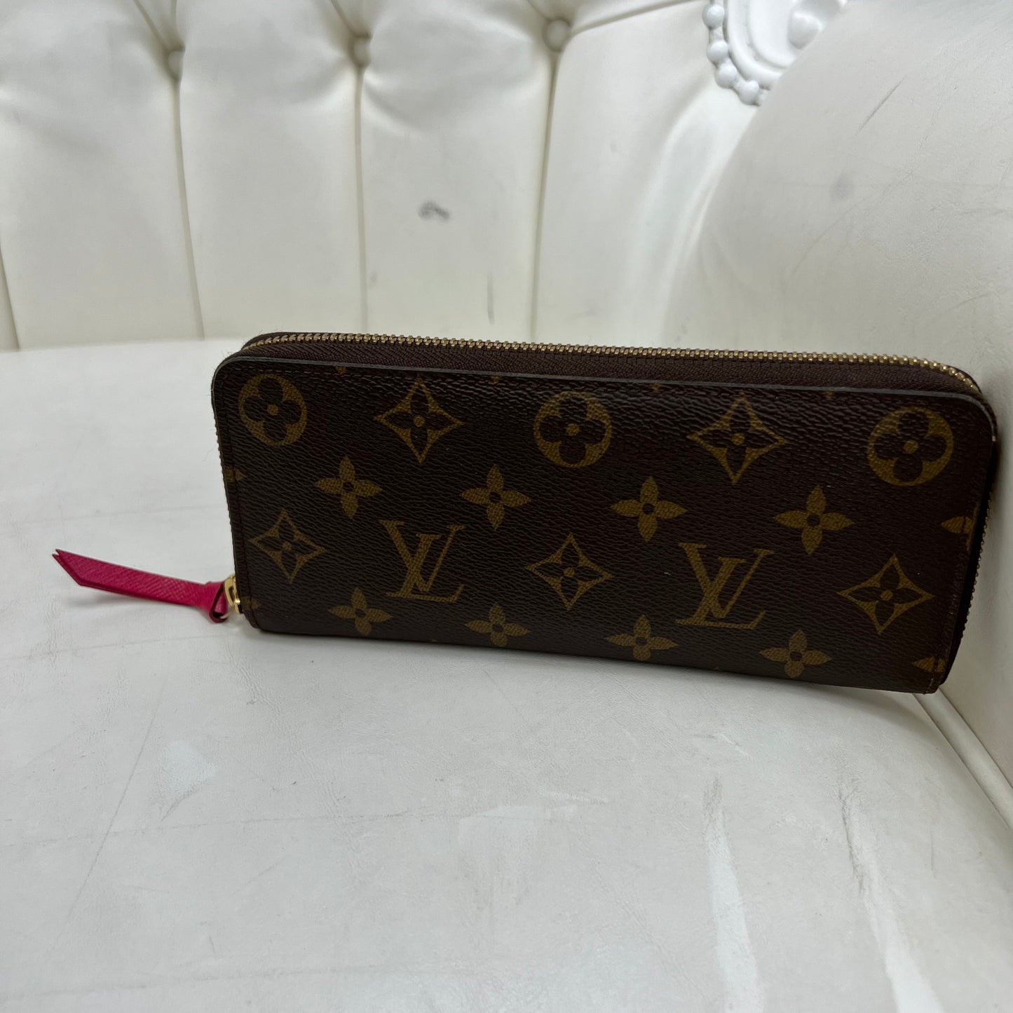 Louis Vuitton Clemence Wallet Monogram Pink