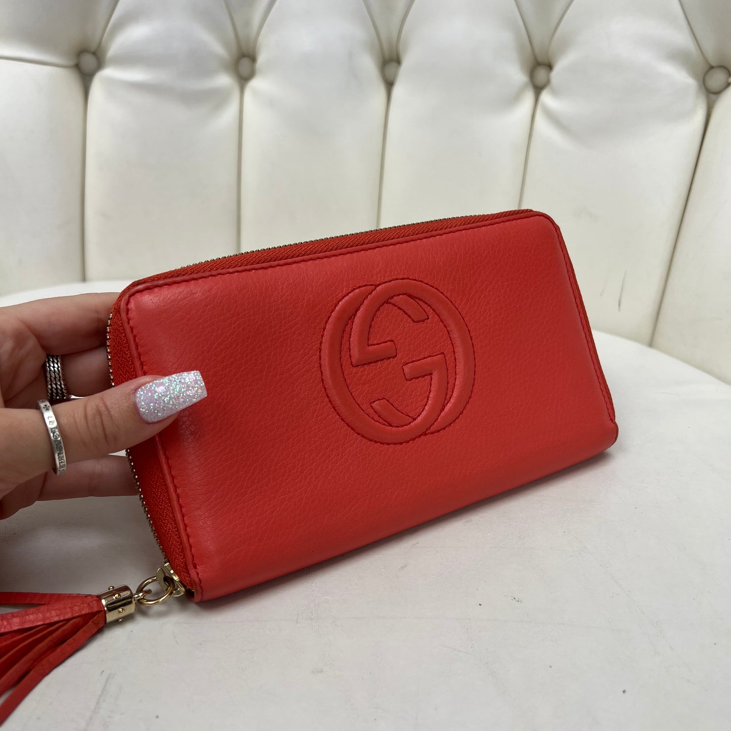 Gucci Pebbled Leather Wallet