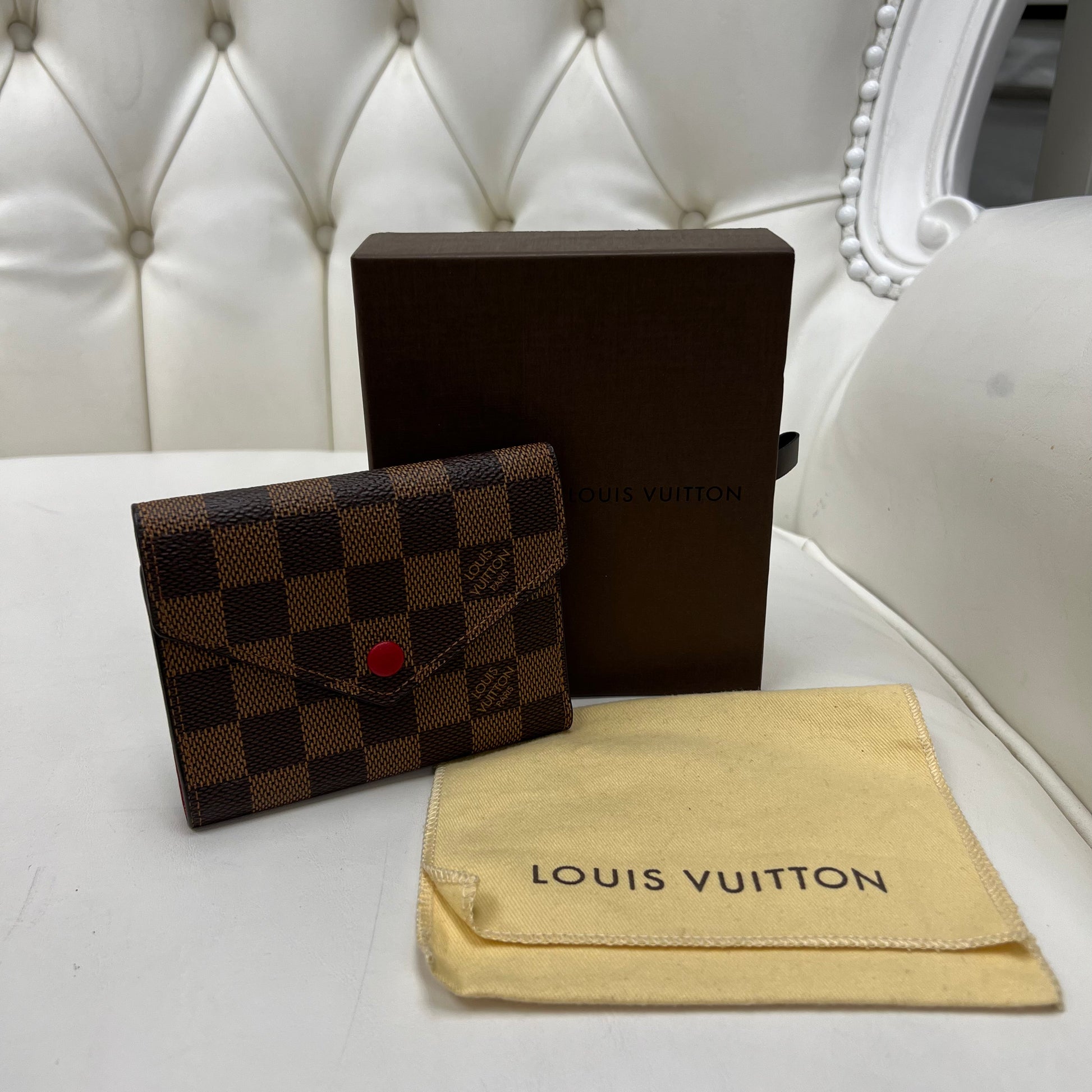 Victorine Wallet Damier Azur - Women - Small Leather Goods