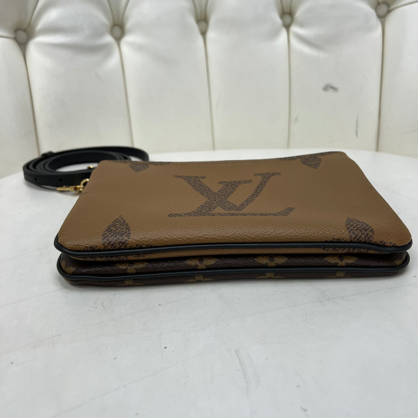 Louis Vuitton Double Zip Pochette Monogram Giant