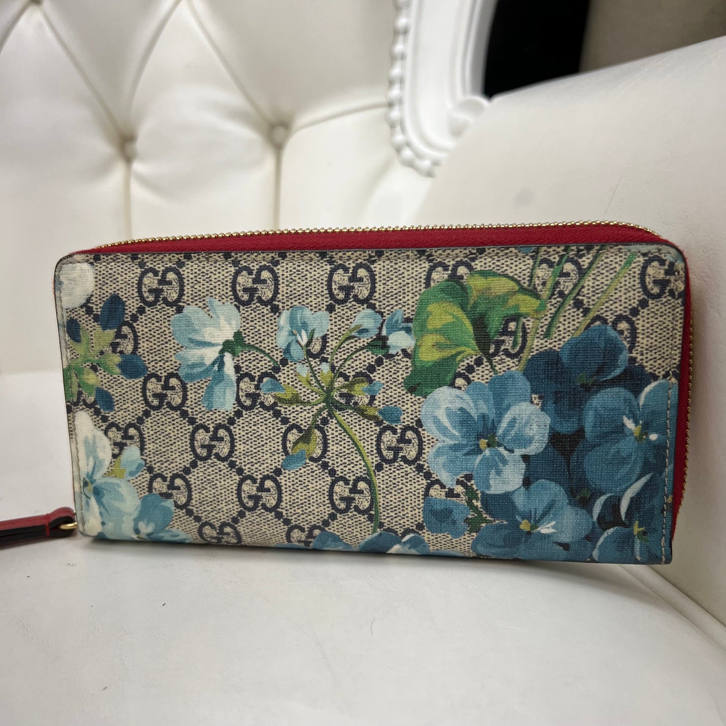 Gucci Blooms Zip Wallet
