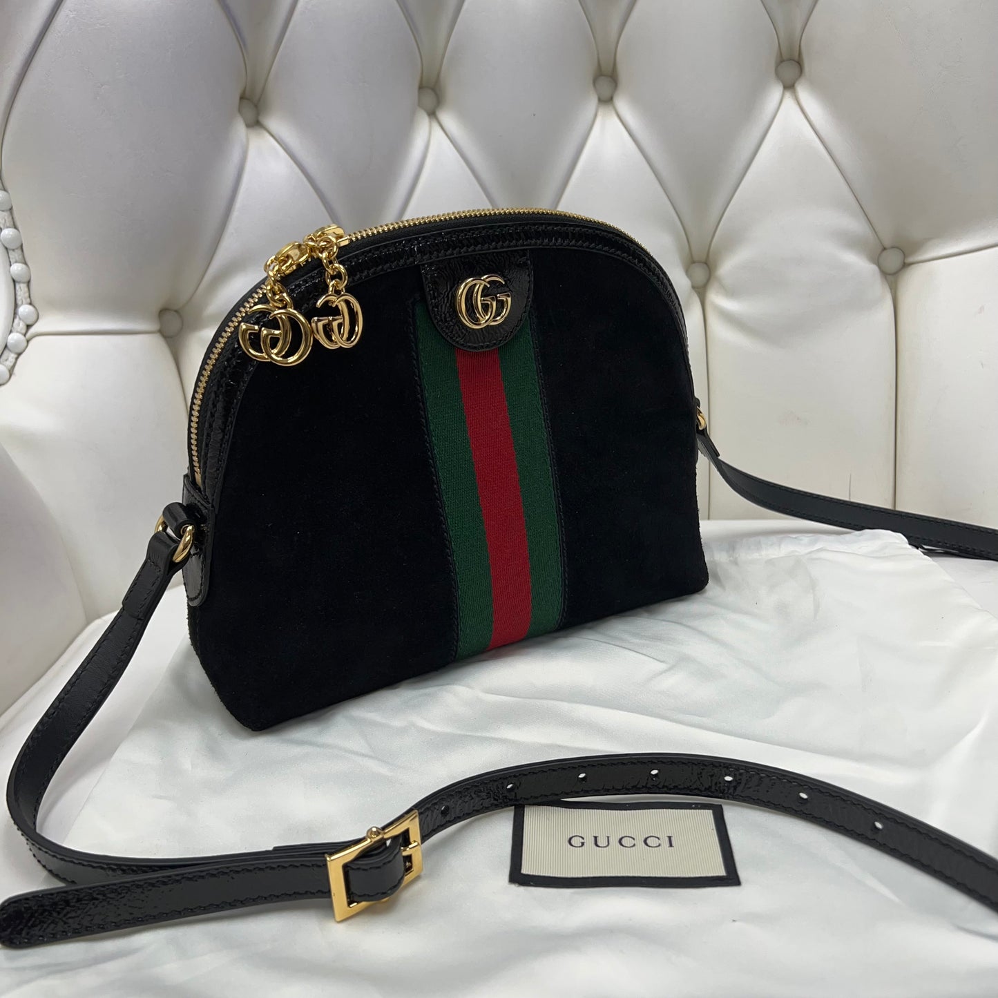 Gucci Small Ophidia Round Shoulder Bag