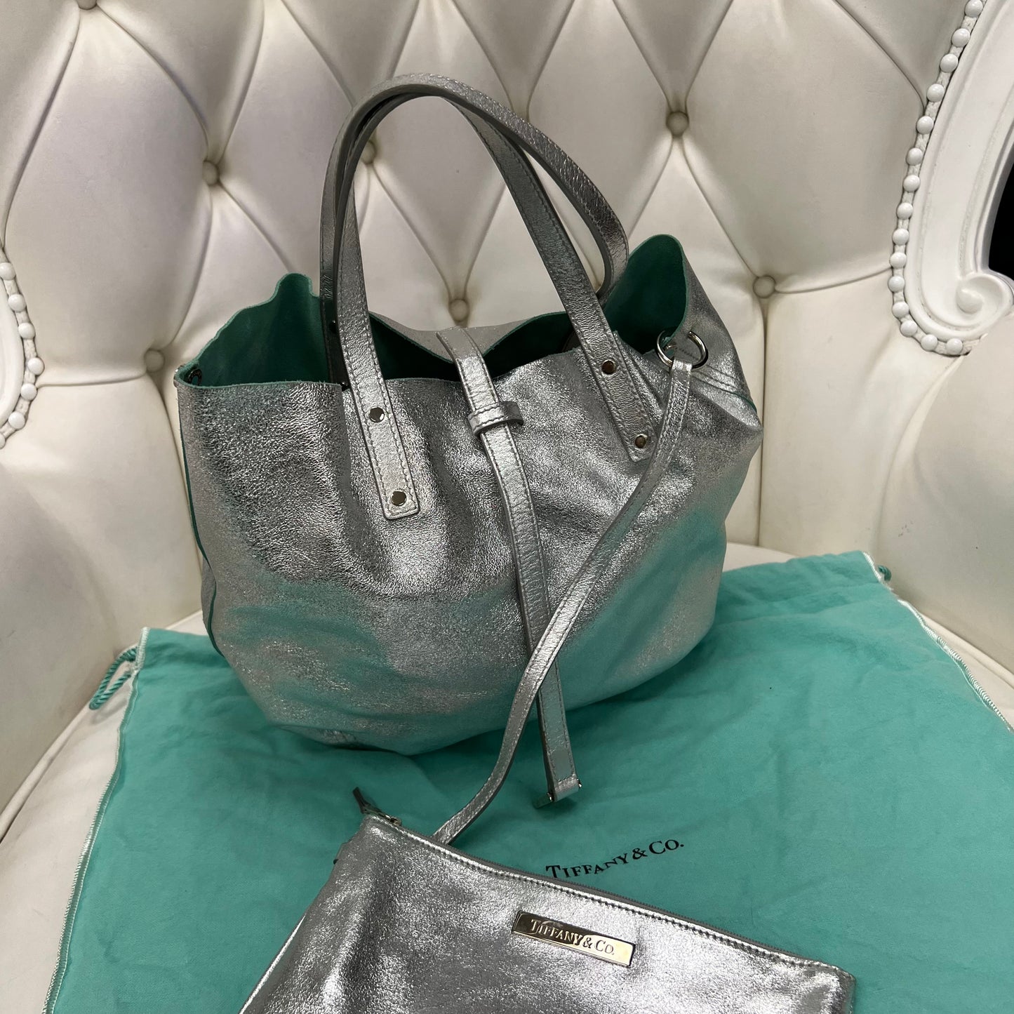 Tiffany Silver Hobo Bag