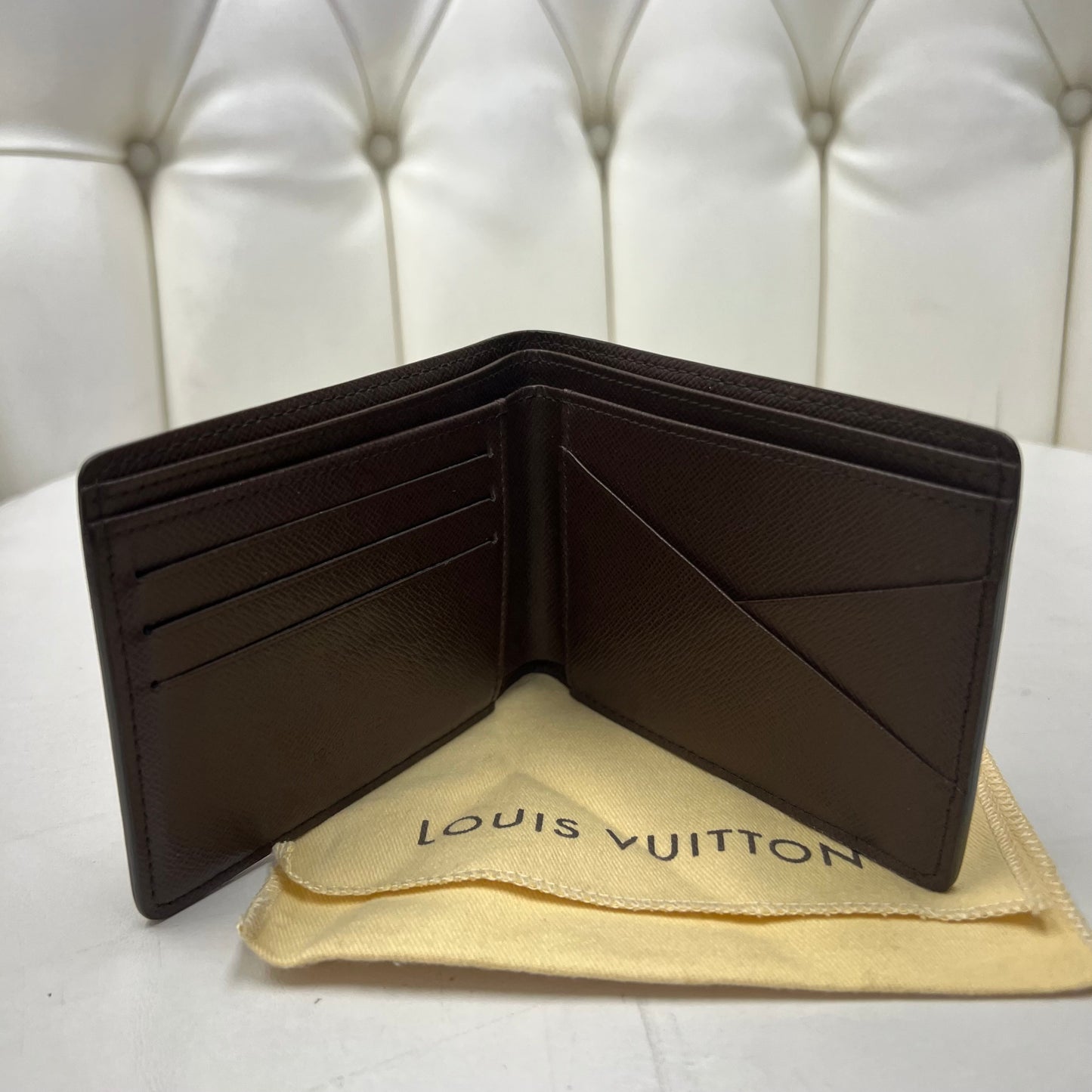 Louis Vuitton Damier Ebene Multiple Mens Wallet
