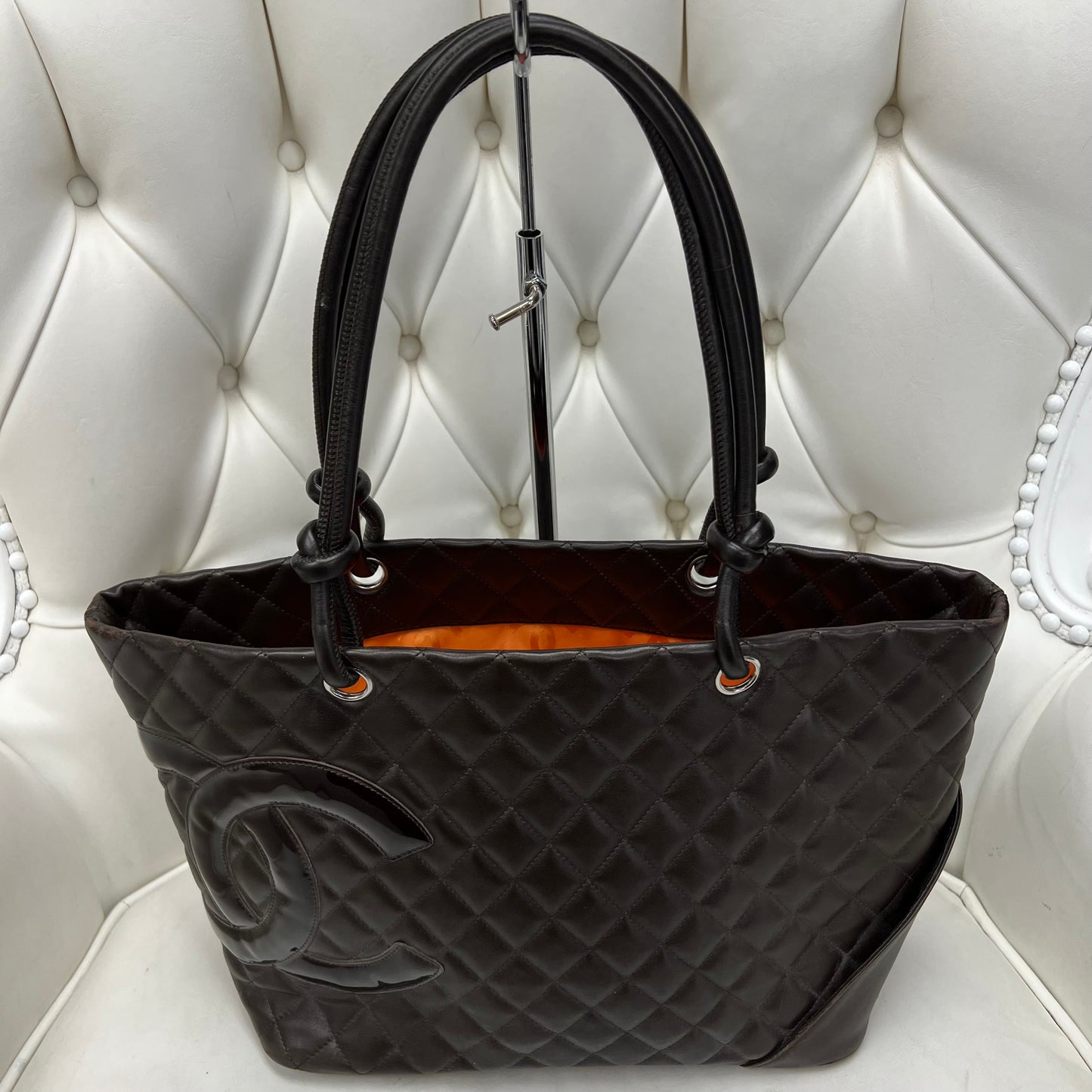 Chanel Cambon Tote and Wallet Set Brown