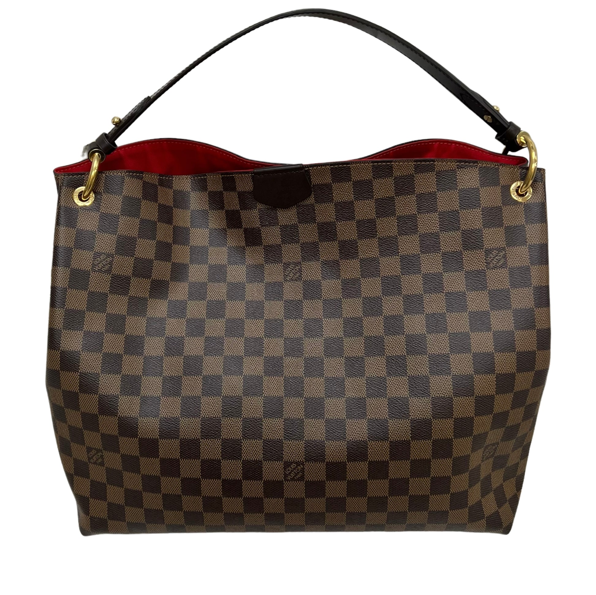 LOUIS VUITTON Graceful MM Damier Ebene Shoulder Bag Brown-US