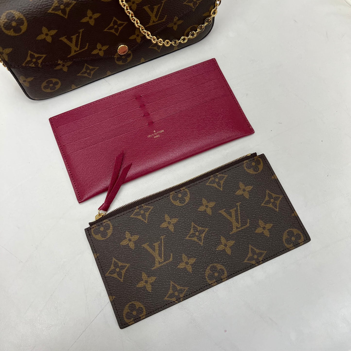 Louis Vuitton Felicie Pochette with Both Inserts, Box, & Dust Bag