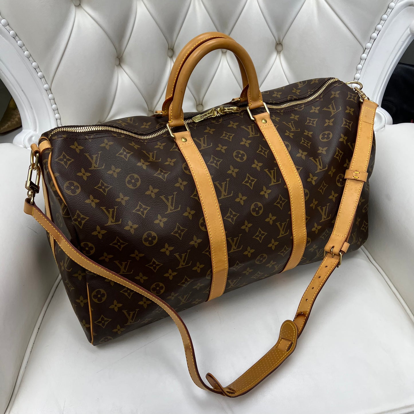 Louis Vuitton Monogram Keepall 50 Bandouliere