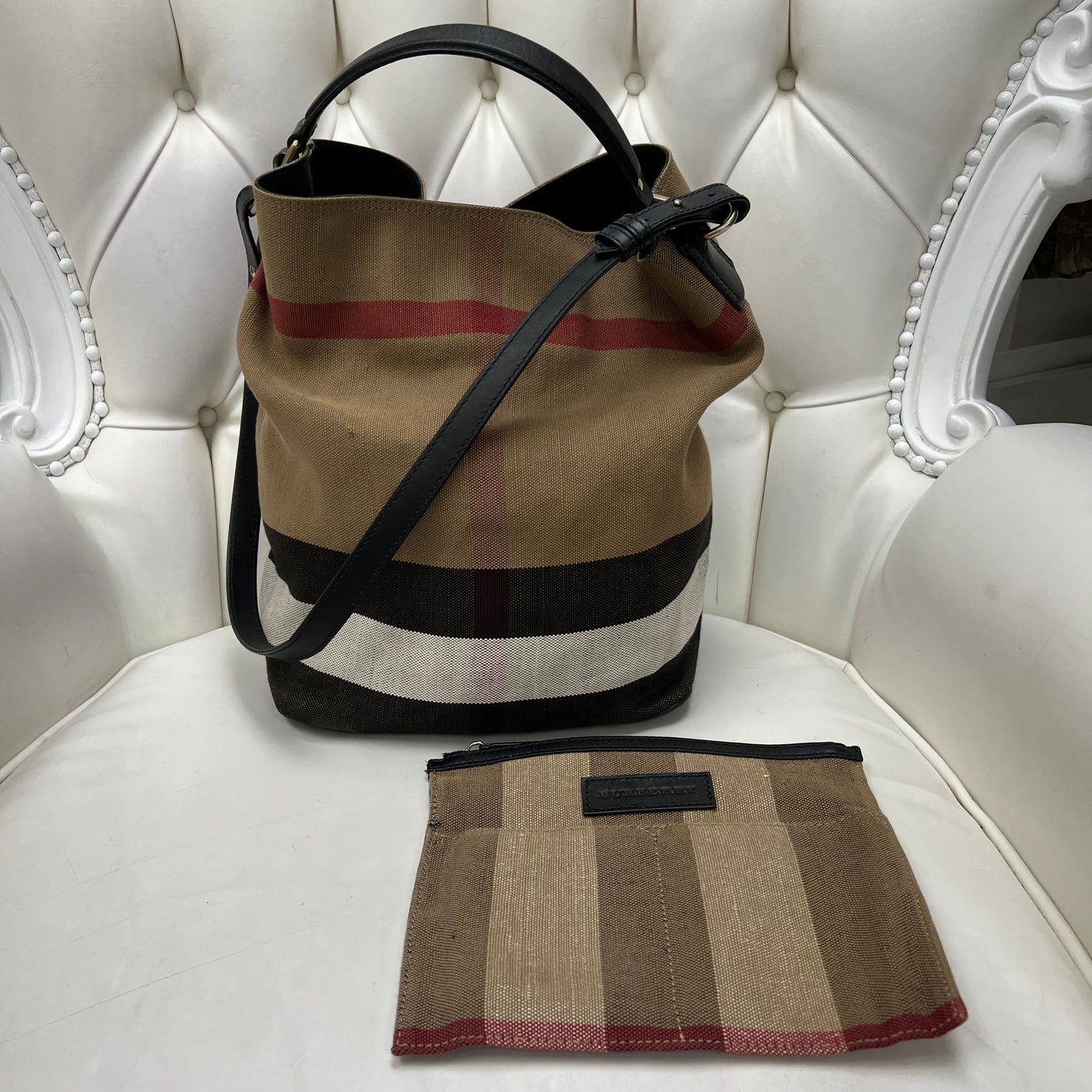 Burberry Bucket Bag with Pouch