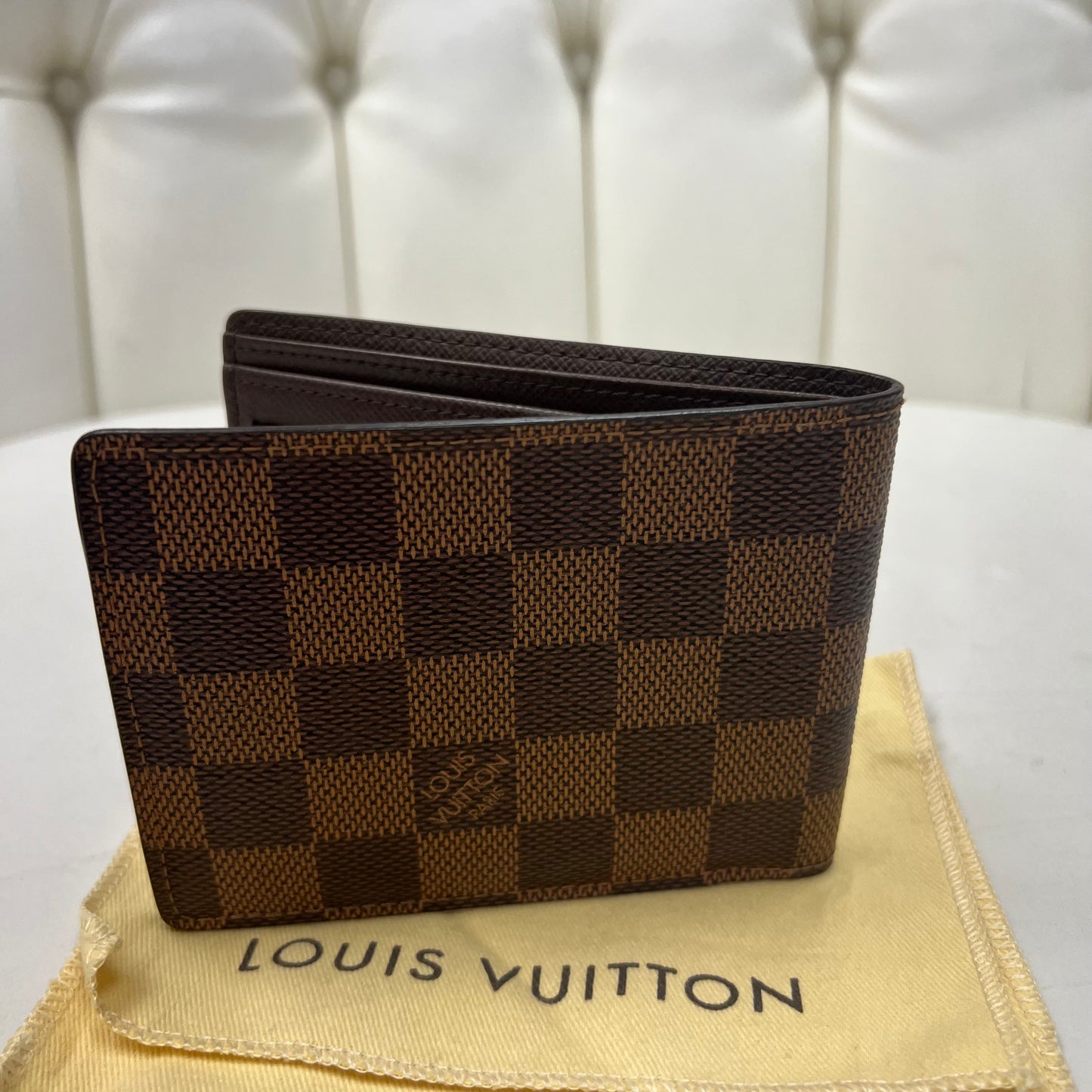 Louis Vuitton Damier Ebene Multiple Mens Wallet