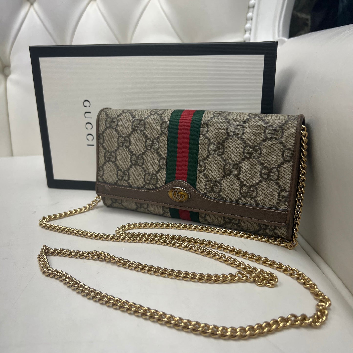 Gucci Ophidia GG Woc Wallet on Chain