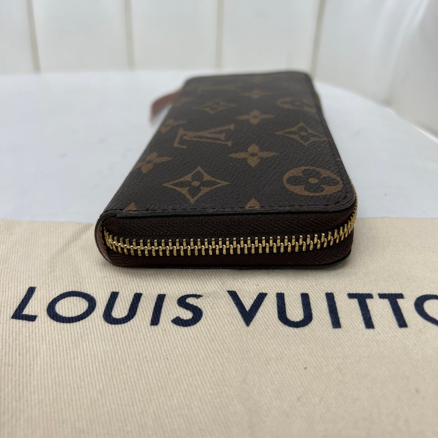 Louis Vuitton Clemence Wallet Monogram Rose Ballerine