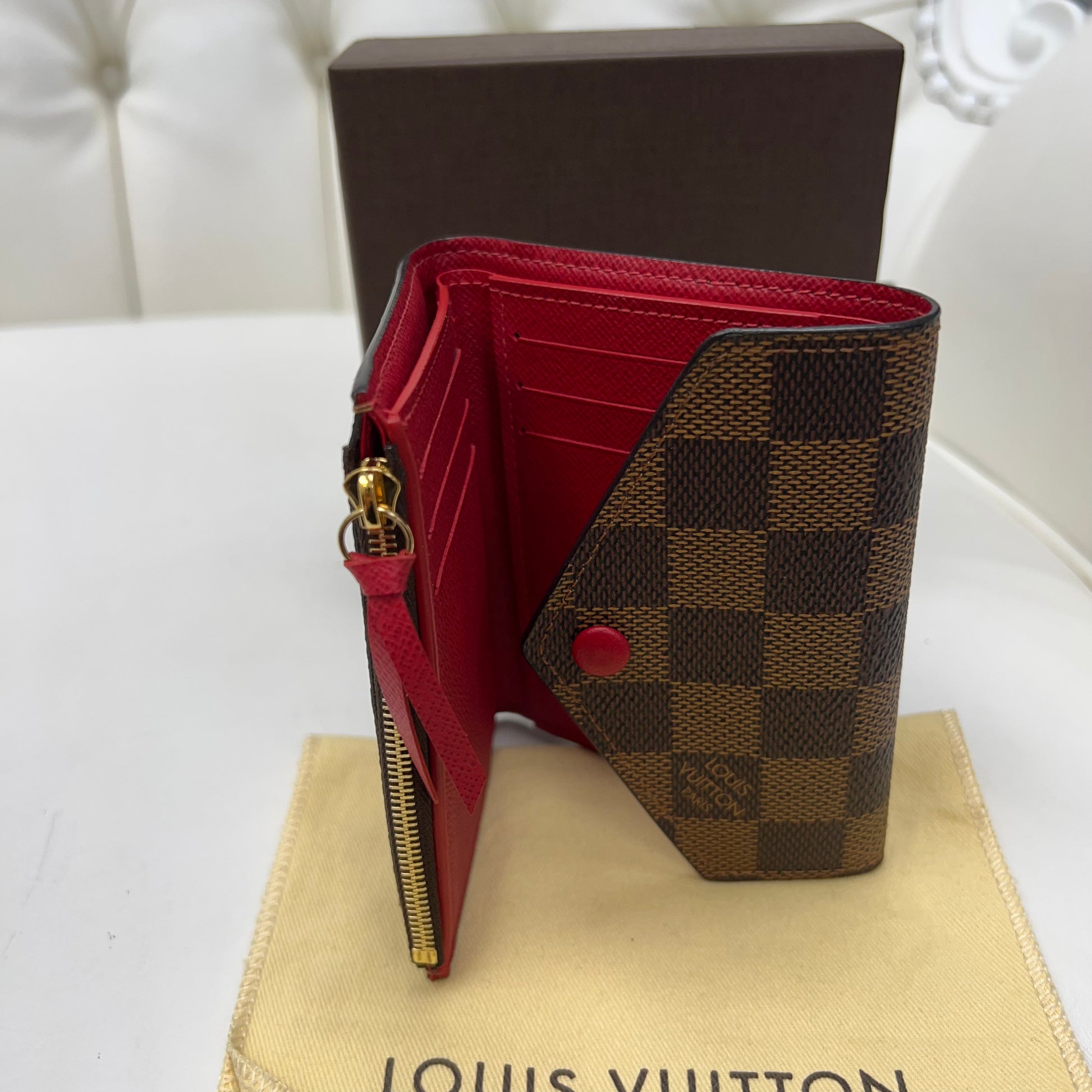 Louis Vuitton Victorine Wallet Damier Ebene – J'Adore Wakefield