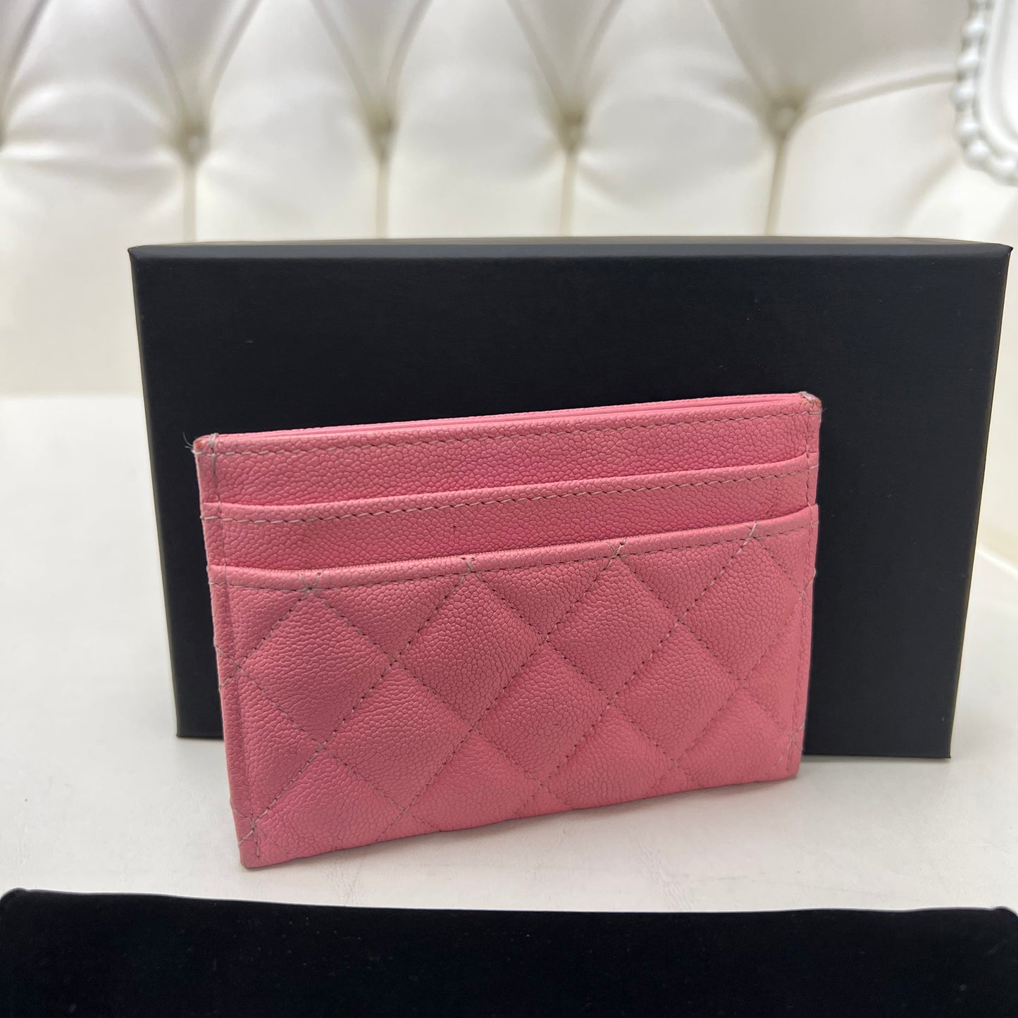 Chanel Caviar Quilted Boy Card Case