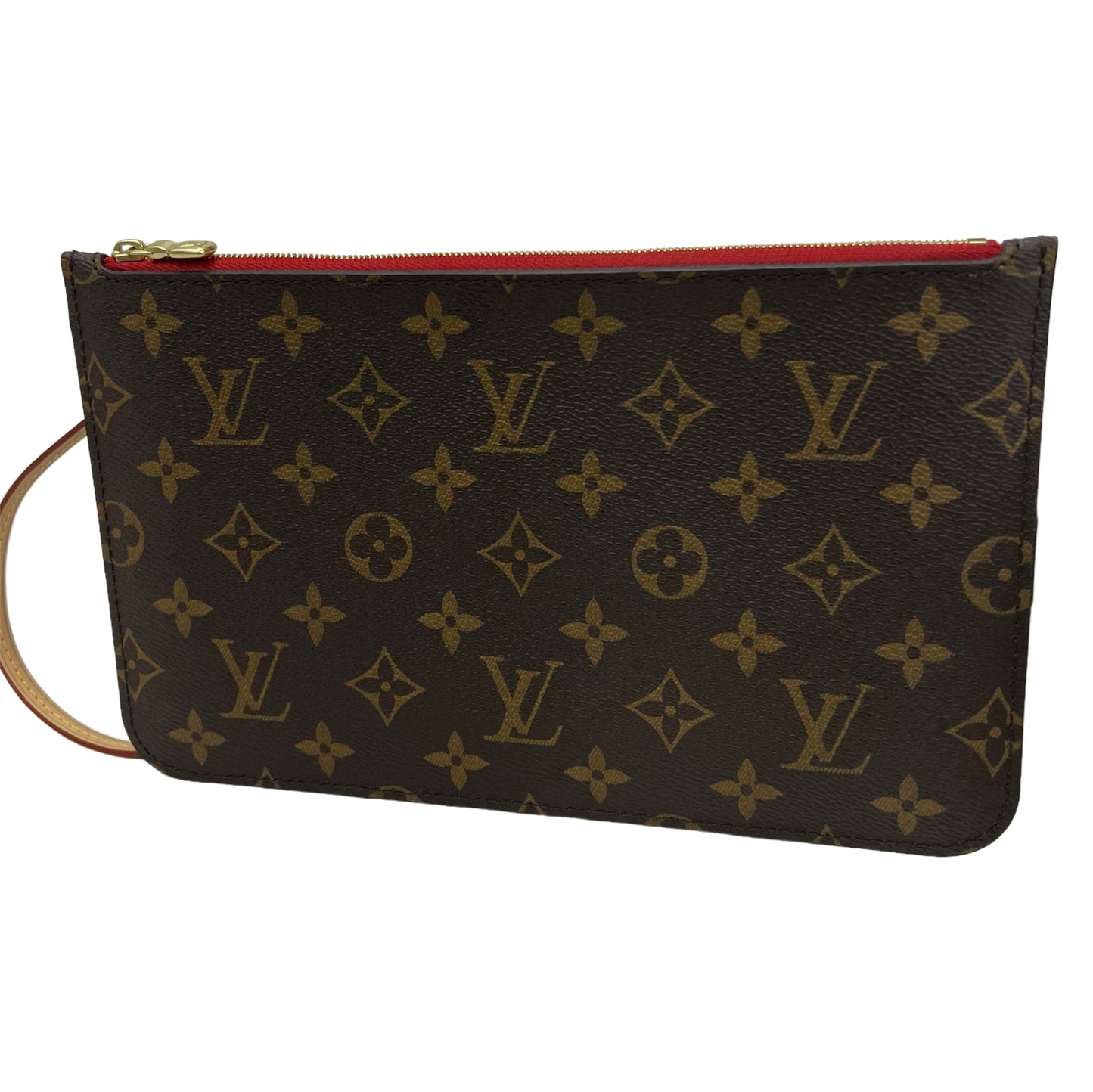 Louis Vuitton Neverfull Pouch Monogram Red