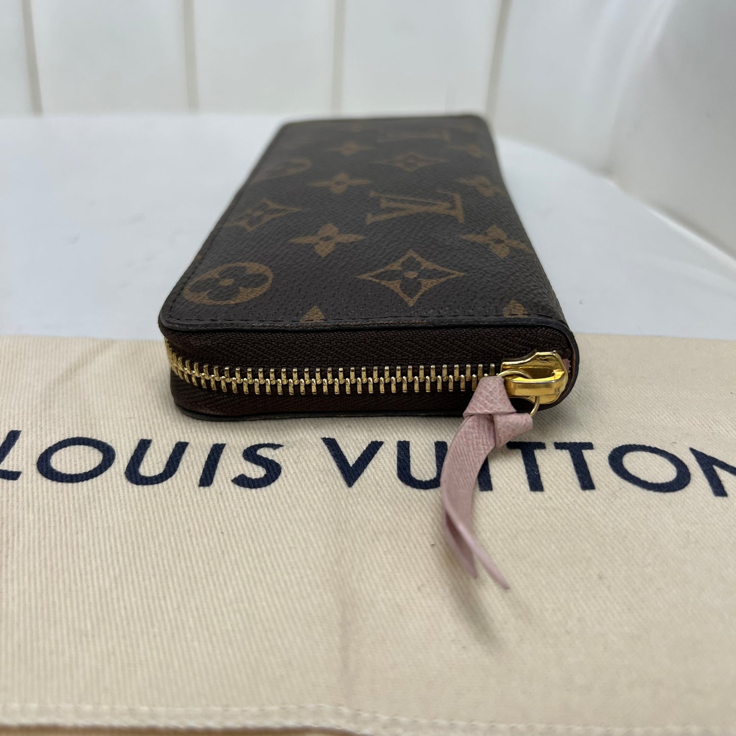 Louis Vuitton Clemence Wallet Monogram Rose Ballerine
