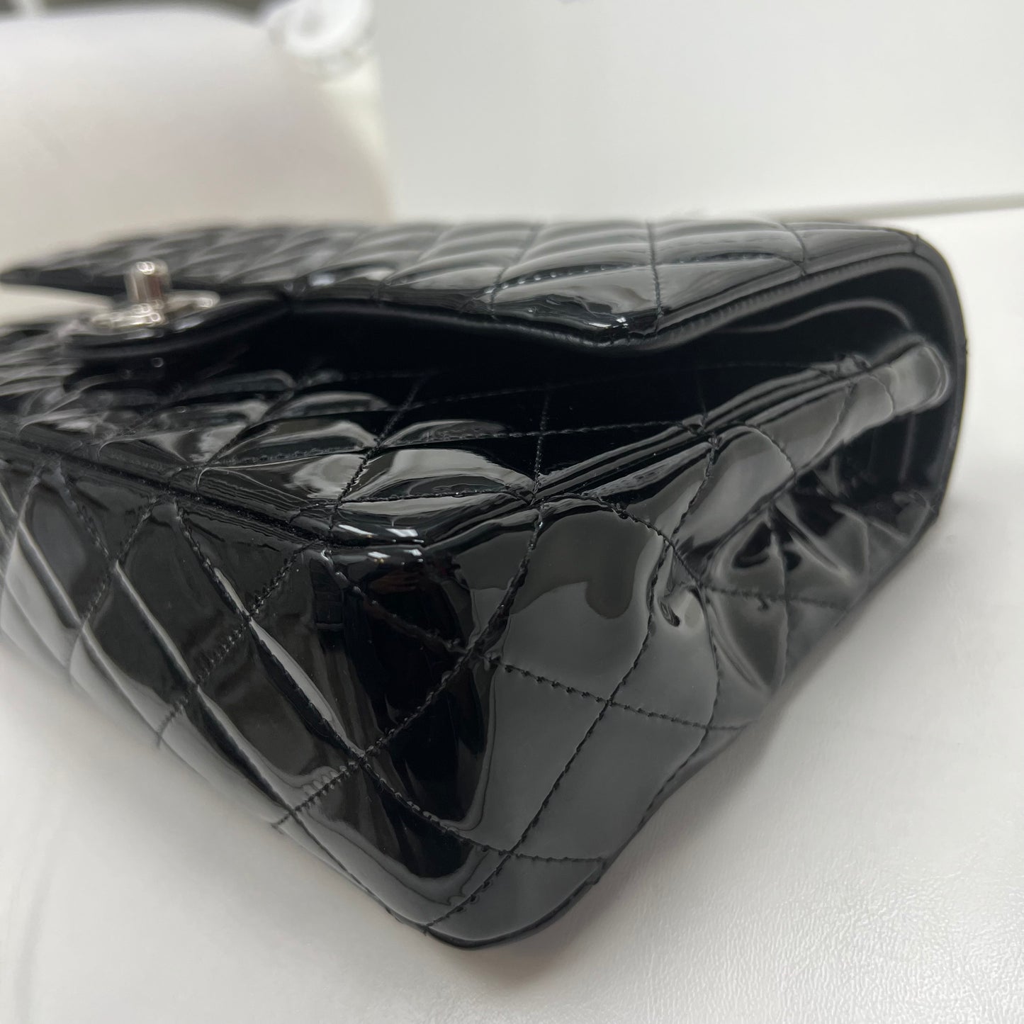 Chanel Medium Double Flap Patent Leather