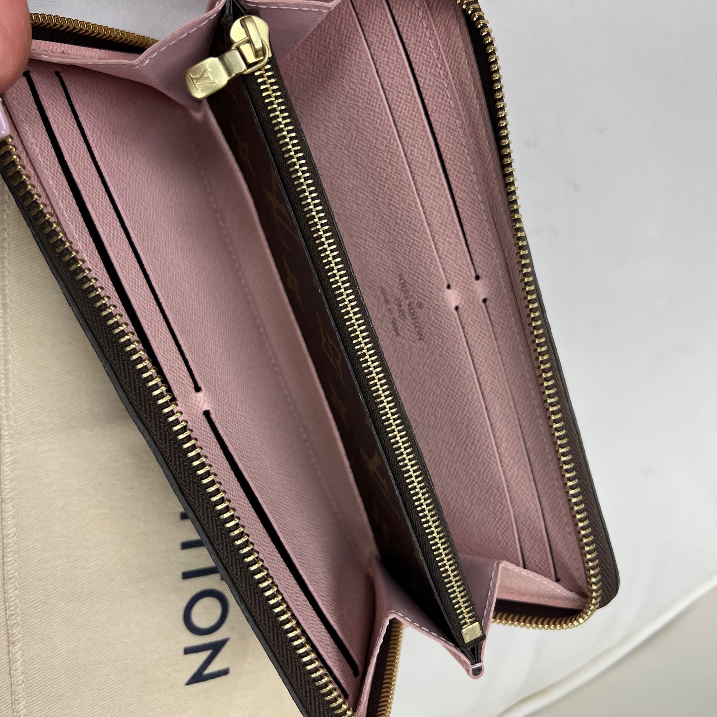 Louis Vuitton Clemence Wallet Monogram Rose Ballerine