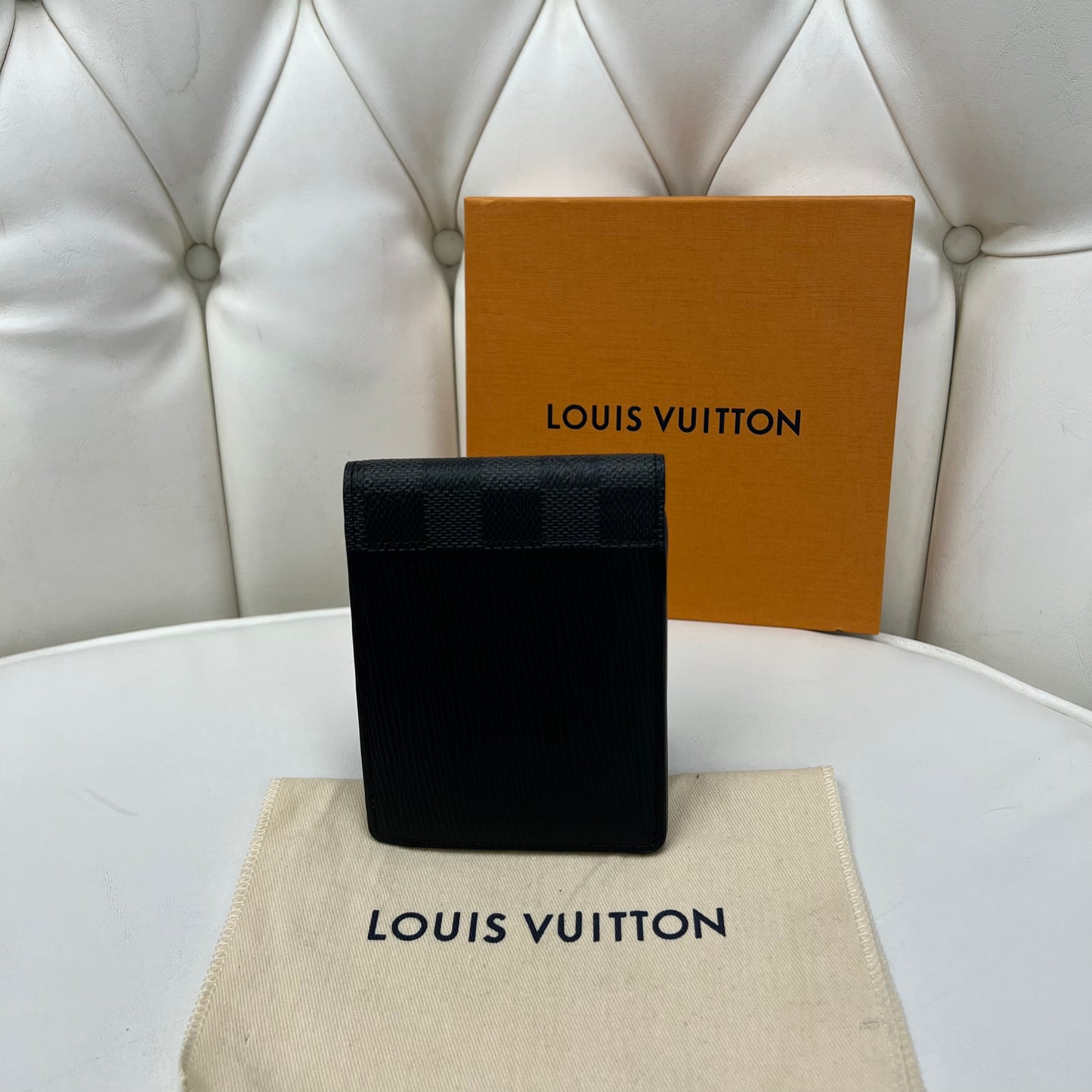 Louis Vuitton Multiple Wallet Epi Leather Damier