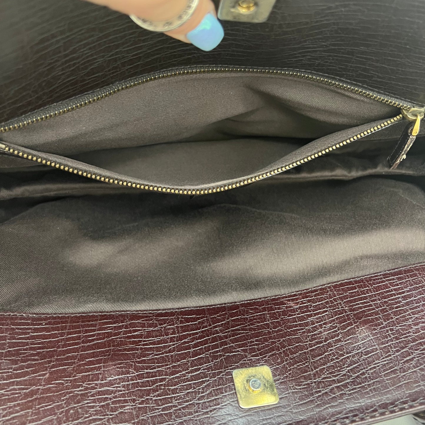 Gucci Monogram Horsebit Chain Shoulder Bag