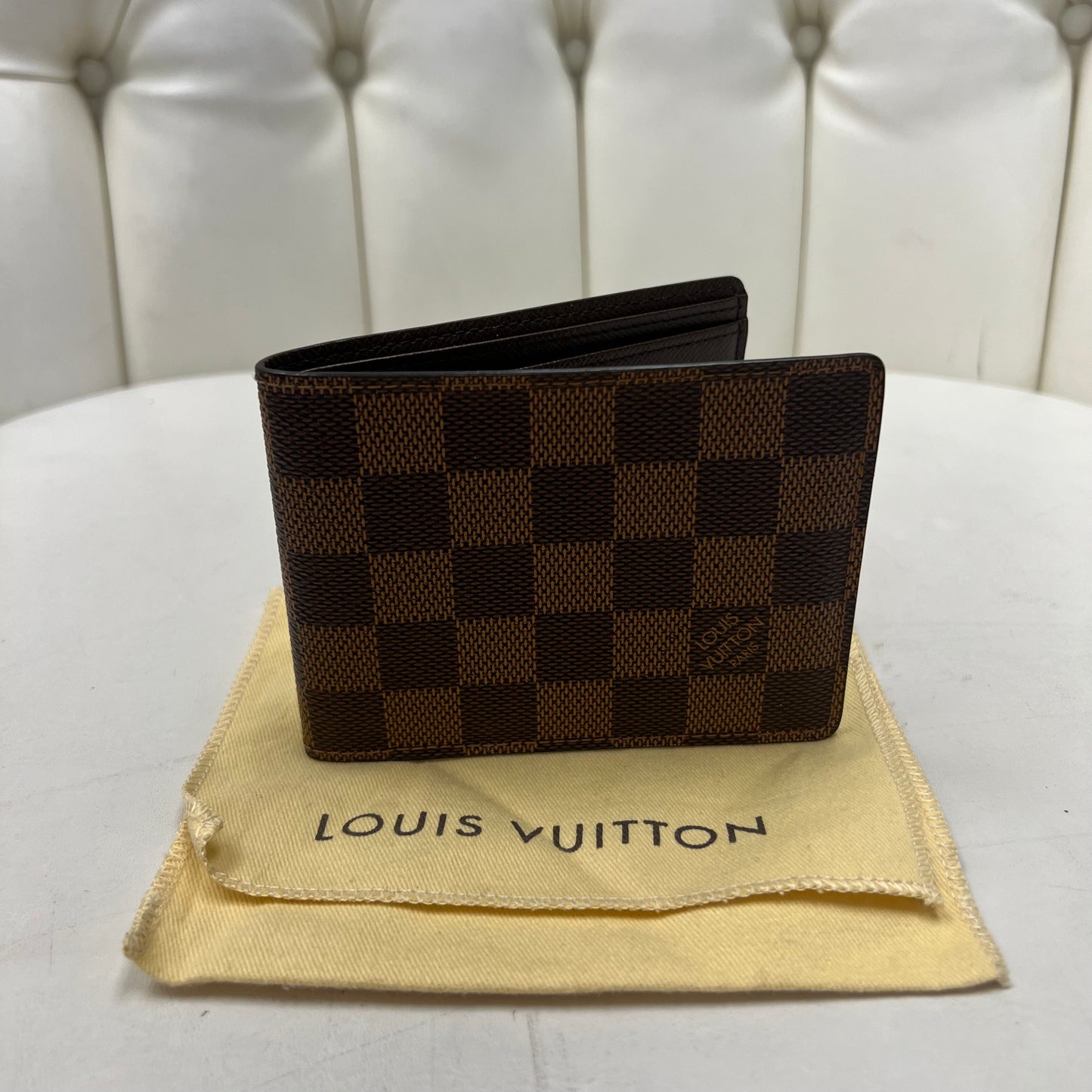Louis Vuitton Damier Ebene Multiple Mens Wallet