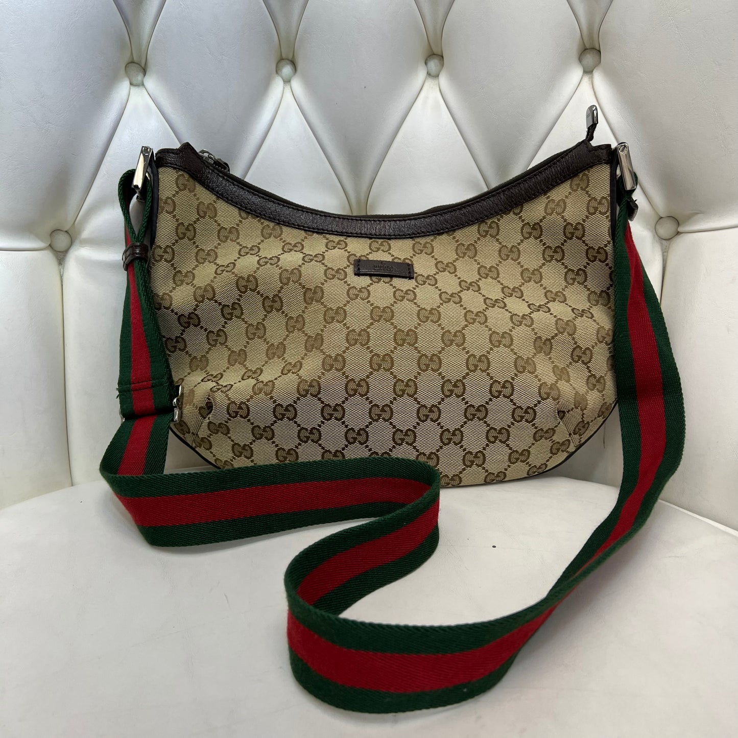 Gucci Half Moon Crossbody Bag, Medium