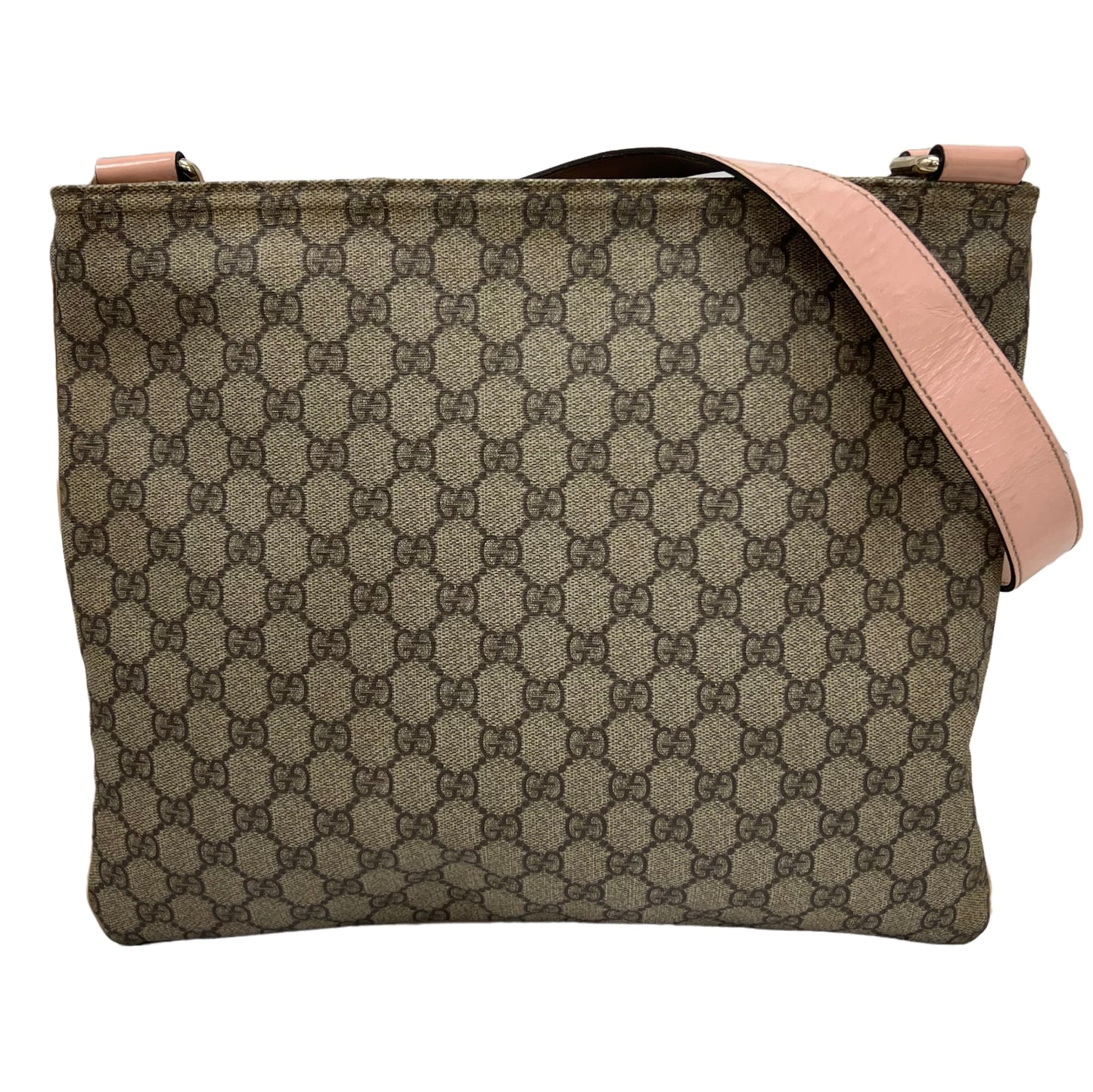 Gucci Monogram Pink Patent Messenger Bag