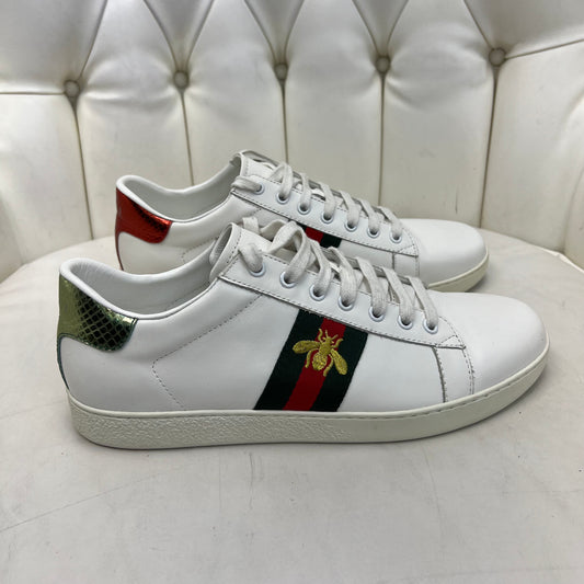 Gucci Mens New Ace Bee Sneakers, Size 43