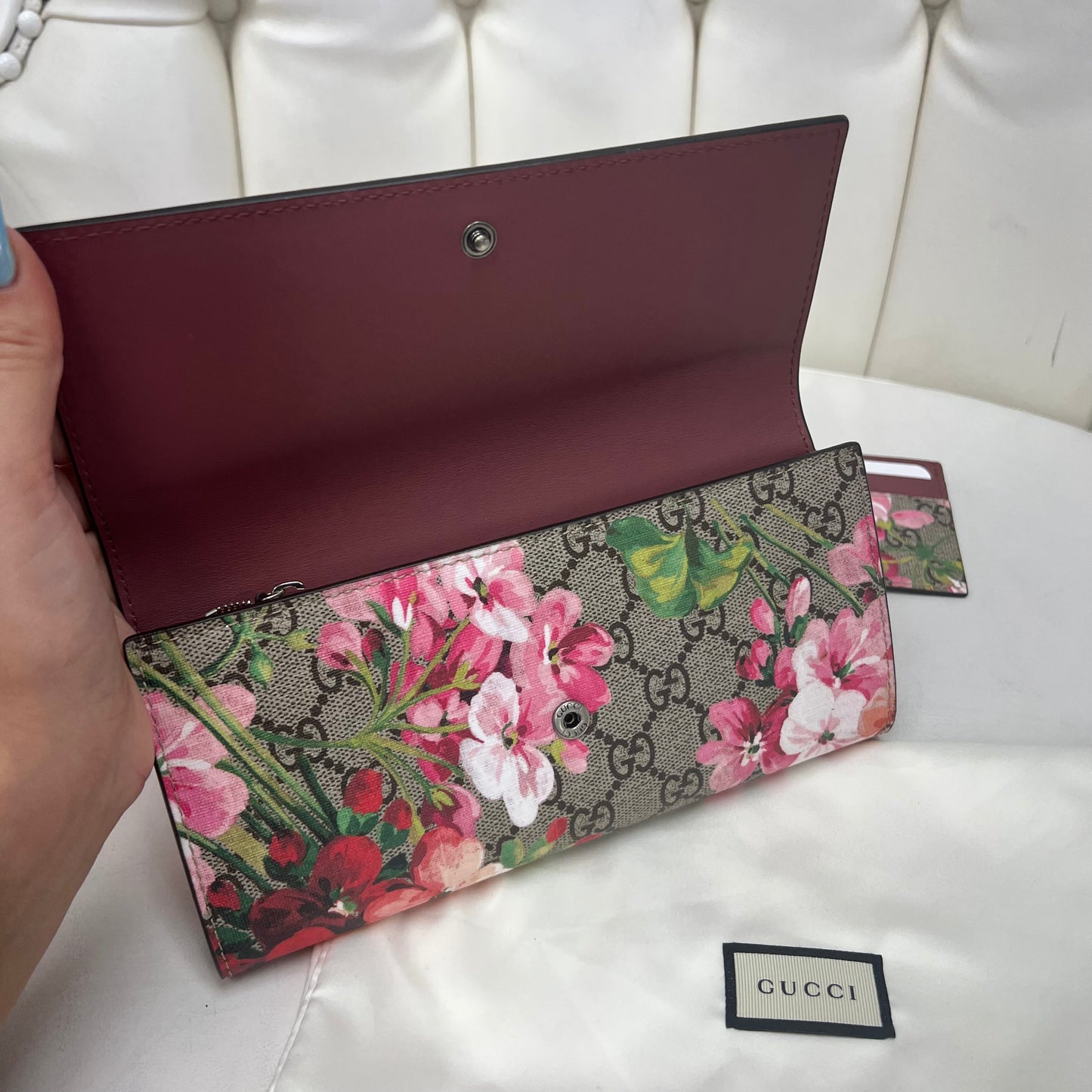Gucci Blooms Flap Wallet