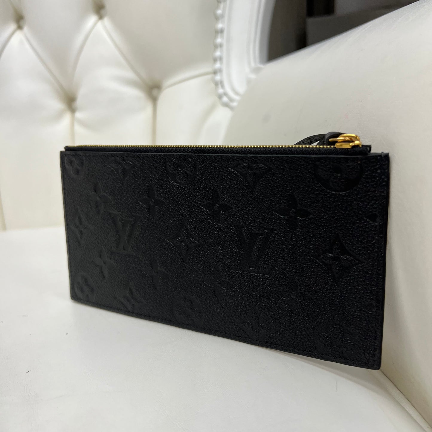 Louis Vuitton Felicie Zip Pouch Insert Monogram Empreinte Leather